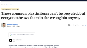 The Age: These common plastic items can’t be recycled, but everyone throws them in the wrong bin anyway